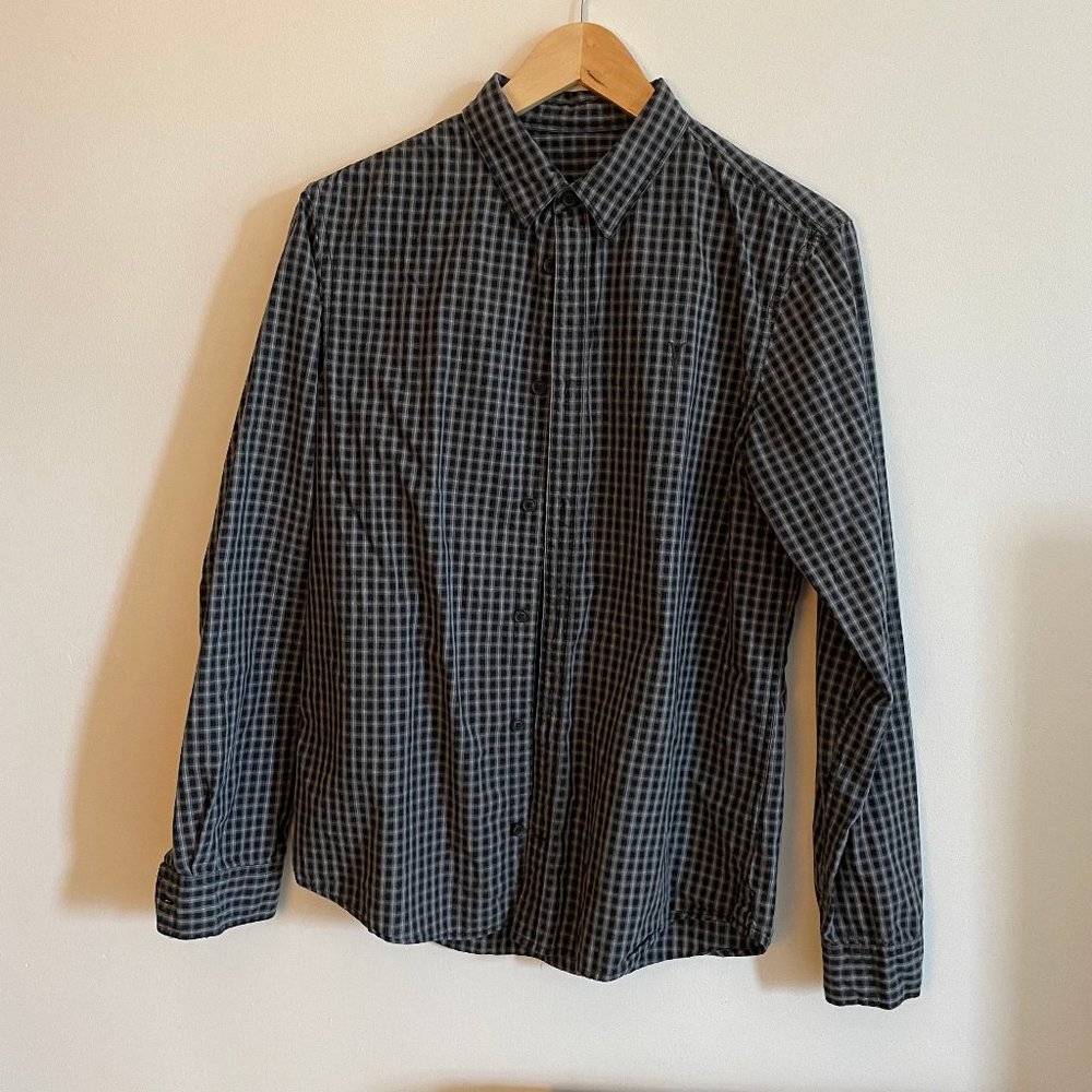 AllSaints longsleeve plaid shirt, medium
